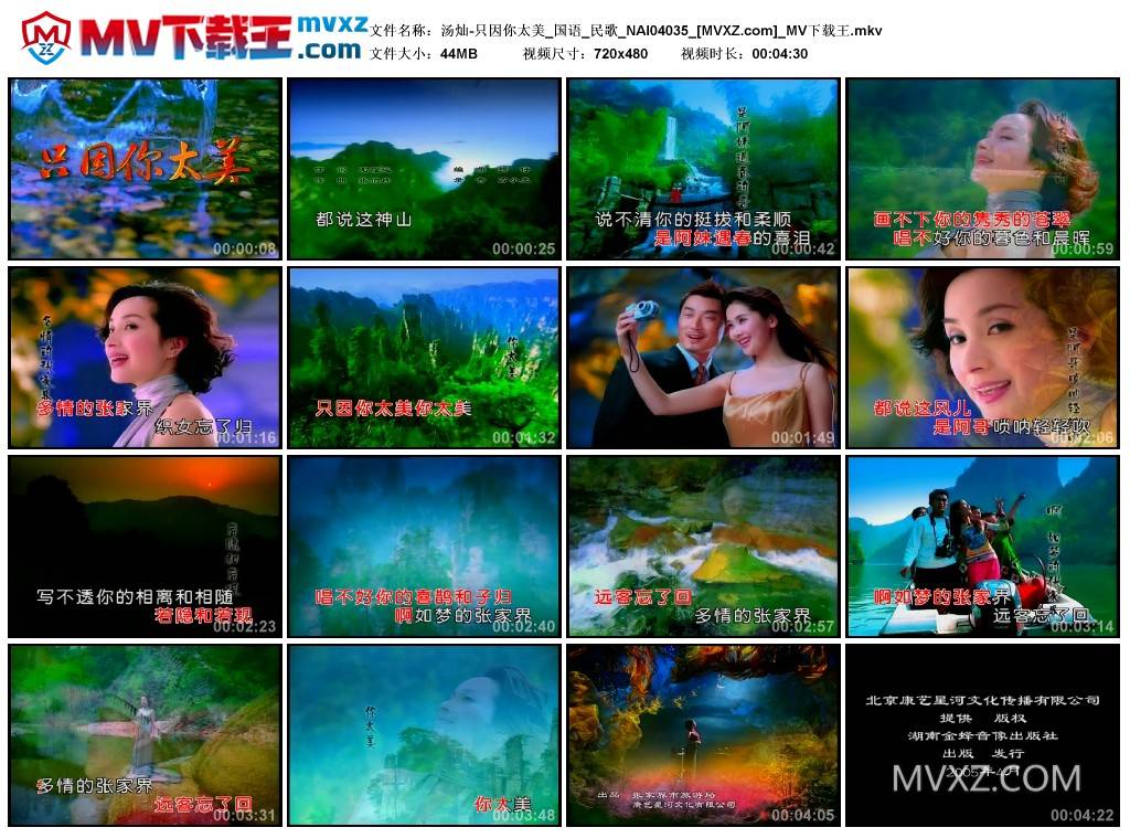 汤灿-只因你太美_国语_民歌_NAI04035